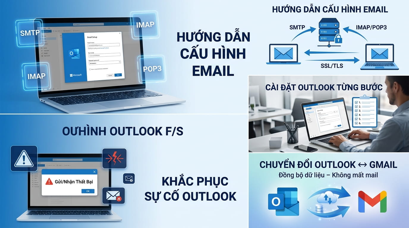 Phân tích chuyên sâu về việc chuyển đổi giữa Outlook và các dịch vụ mail khác chuẩn
